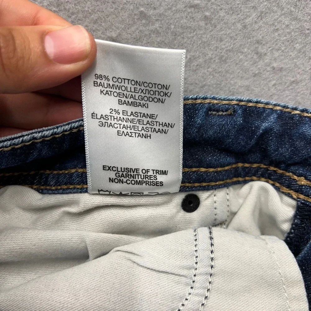 Silver Jeans Co Boyfriend Distressed Blue Super Stretch Denim Jeans W29 L25 1411